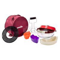 Pack  2 : Four + Plaque de cuisson + Sac + Lot de 6 moules en silicone + Poignée de levage